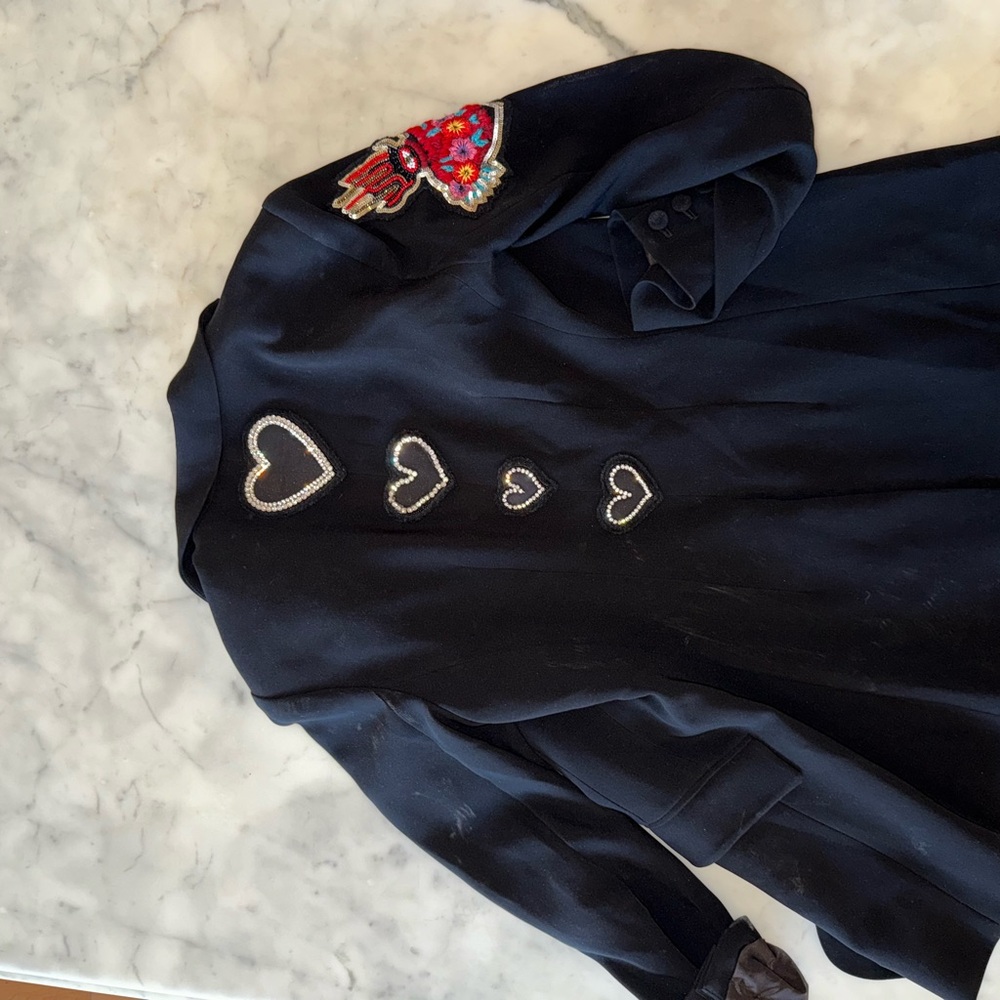 Cinq à Sept Black Embellished Blazer - Picture 5 of 7